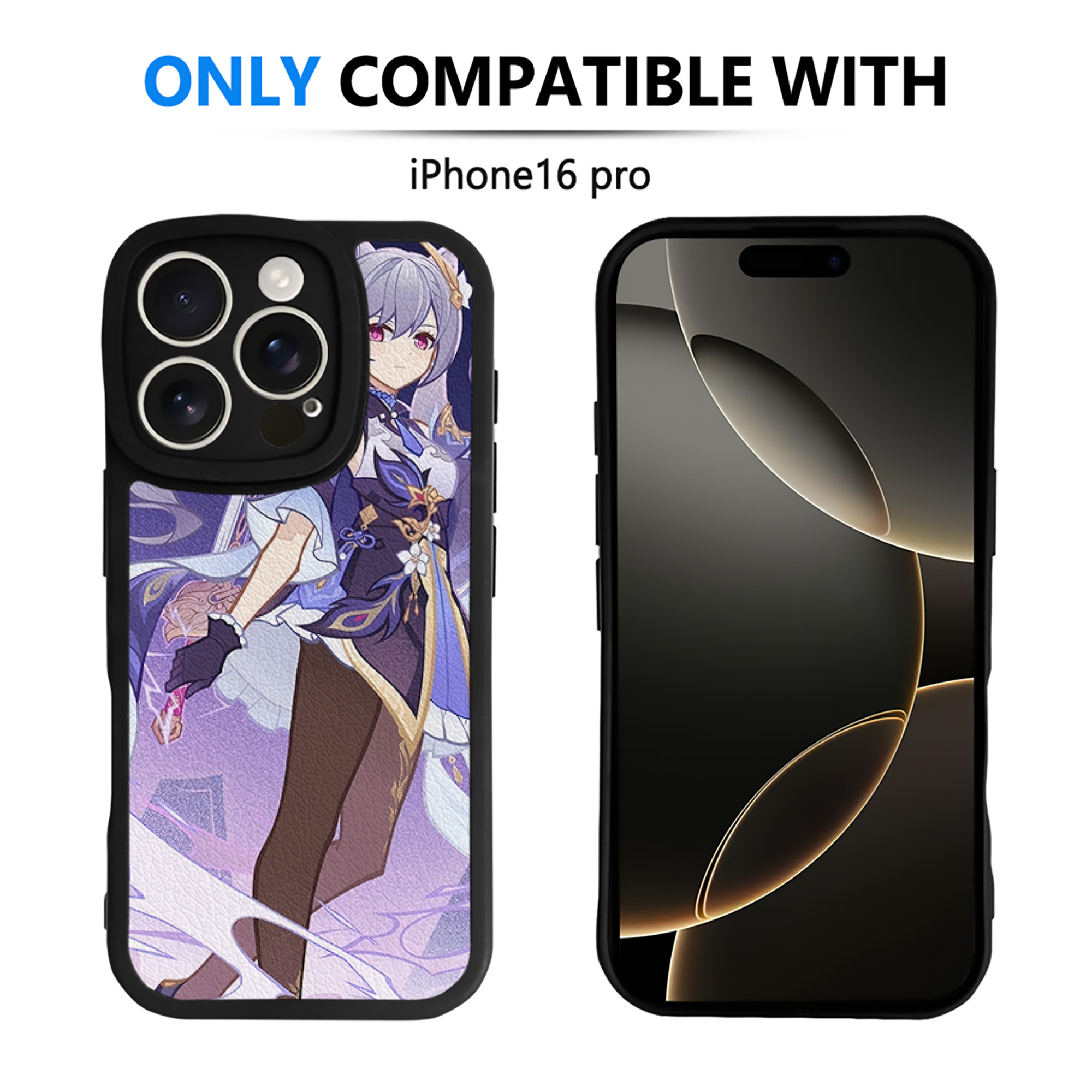 げんし神 genshin 【iPhone 16シリーズ対応】シリコンスマホケース（レザー調） 材質：シリコン